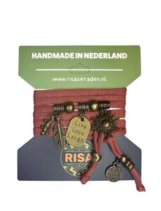  Live Love Laugh rood bruin - brons