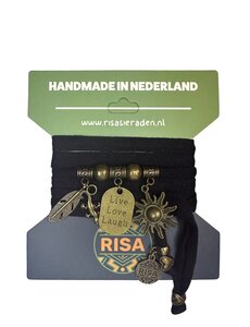  Live Love Laugh zwart - brons