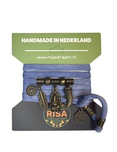  Ganesha blauw - brons