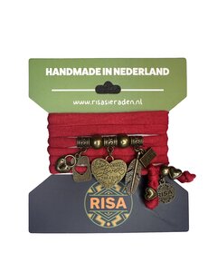  Peaceful Love rood - brons