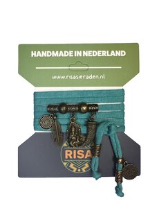  Ganesha turquoise - brons