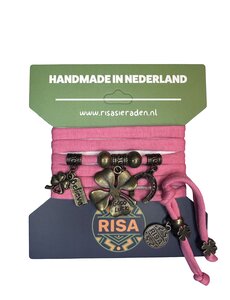  Good Luck roze - Brons