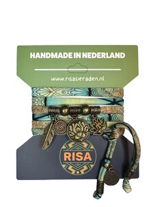  Lotus turquoise multi - brons