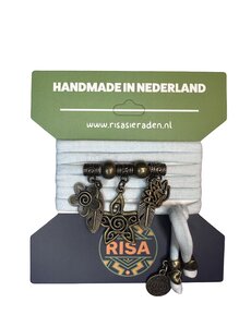  Flower baby blauw - Brons