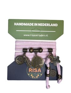  Levensboom licht roze - brons