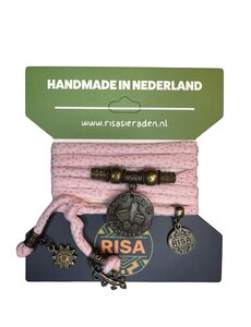  Ibiza Benirras roze-glitter - Brons