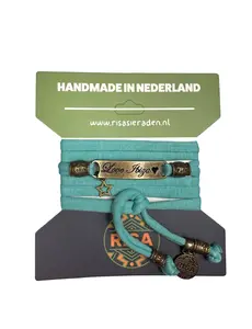 Love Ibiza turquoise - brons