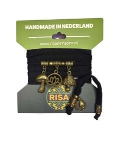  Mushroom Love zwart - brons