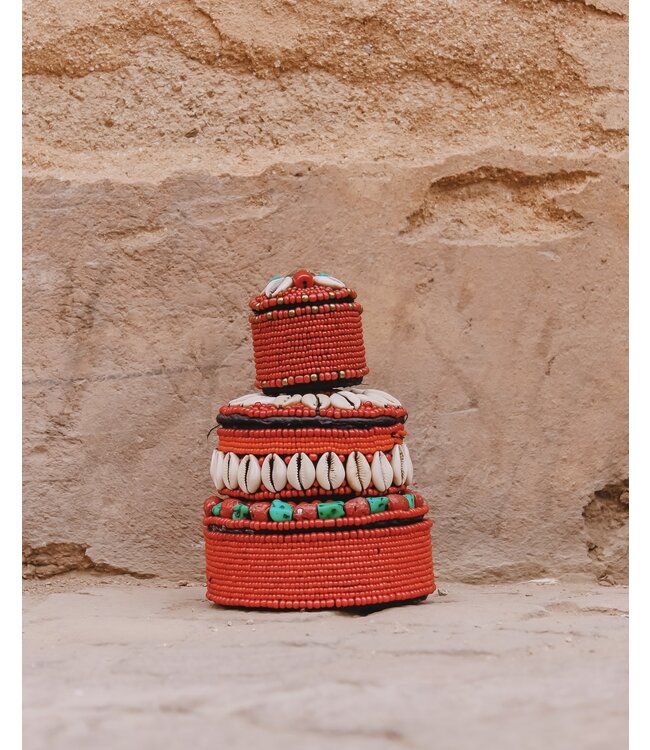 Opbergdoosje met cowrie schelpen | XS