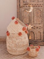 Pompom mand oudroze | 3 varianten