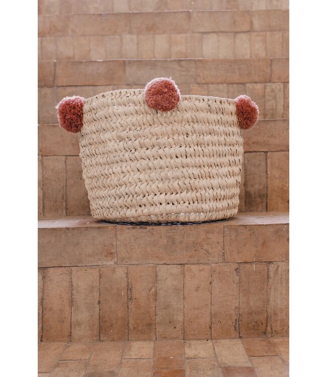 Pompom mand oudroze | 3 varianten