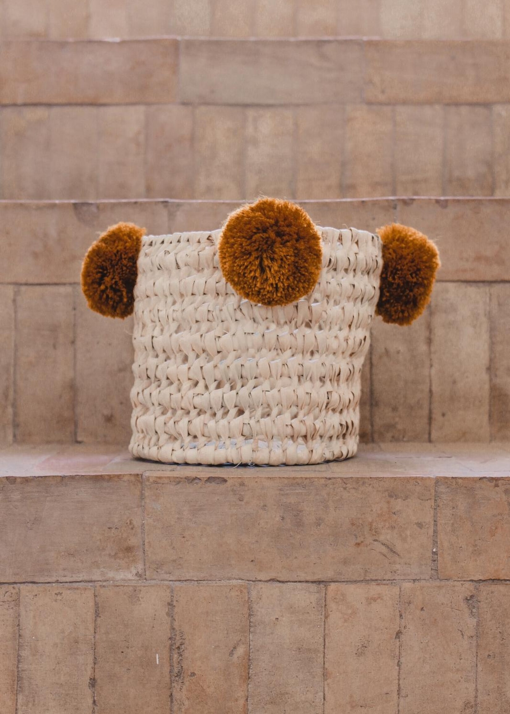Pompom mand roest | 3 varianten