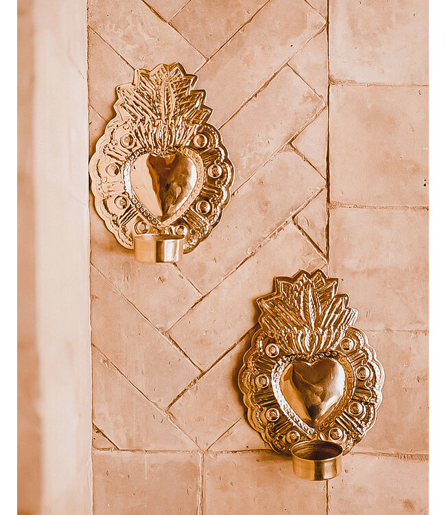 Waxinelichthouder Milagro Heart