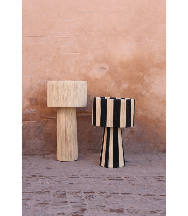 Tafellamp raffia | naturel M & L
