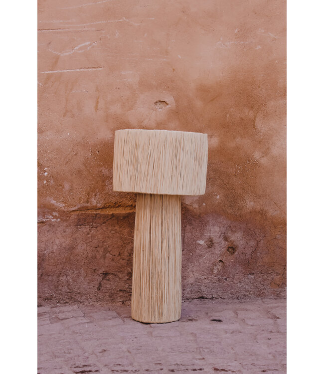 Tafellamp raffia | naturel M & L