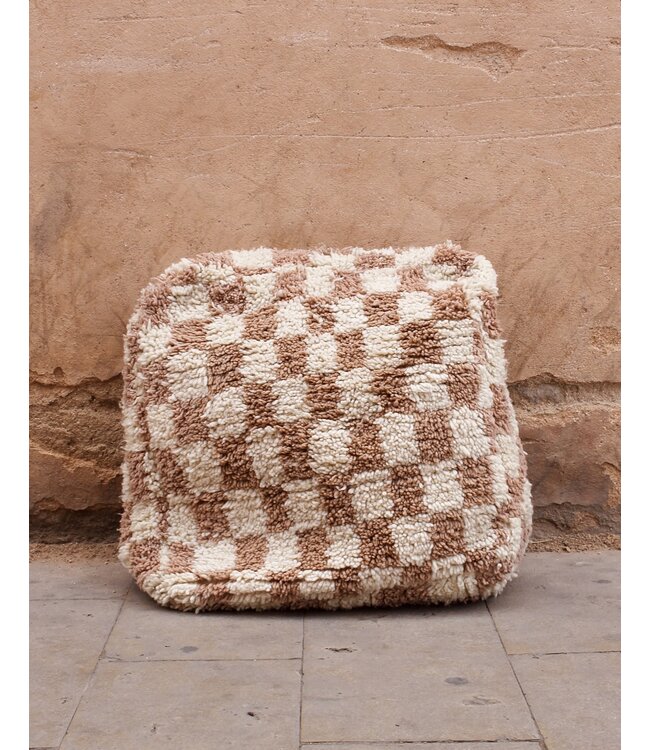 Geblokte poefs | 3 varianten