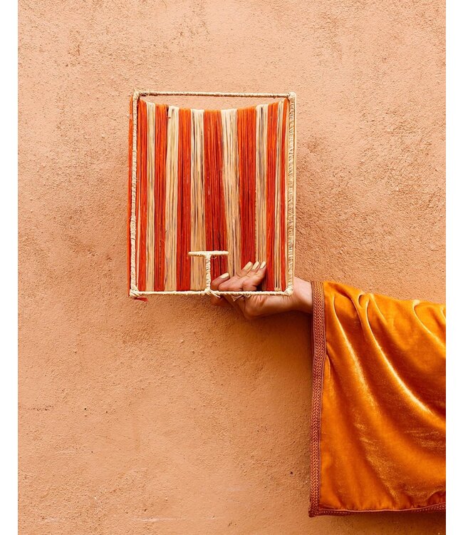 Wandlampenkap raffia gestreept S |  5 varianten