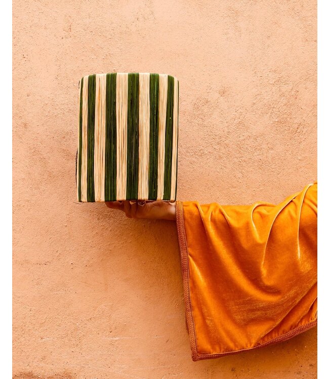 Wandlampenkap raffia gestreept S |  5 varianten