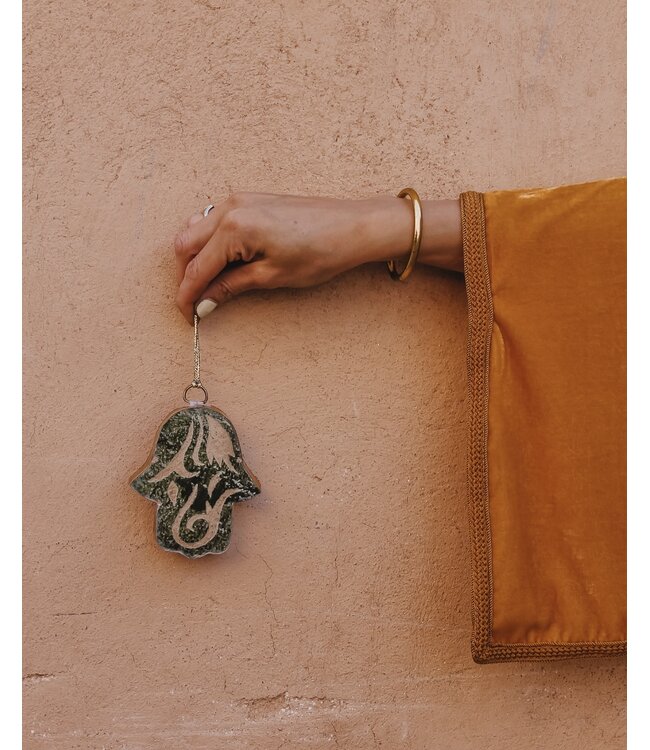 Tamegroute wandtegel Hamsa S | 2 varianten