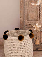 Pompom mand bruin | 3 varianten
