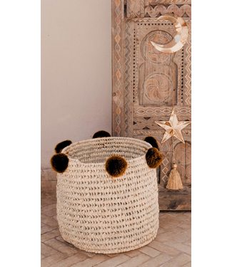 Pompom mand bruin | 3 varianten