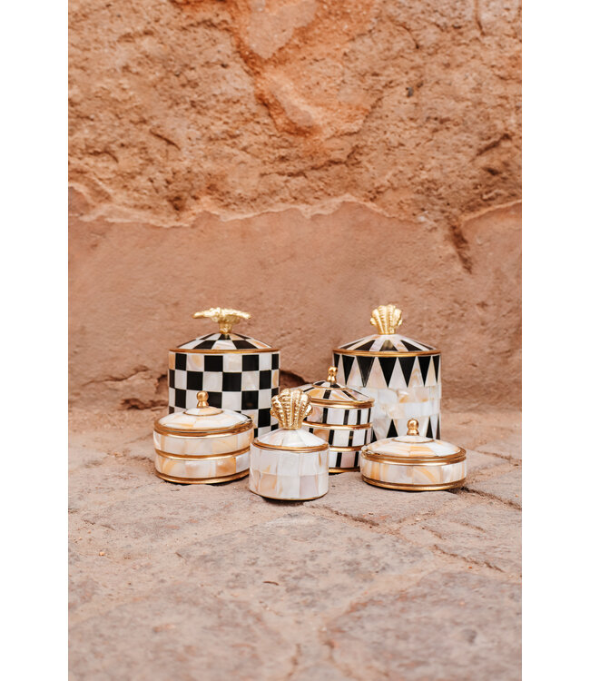 Messing opbergdoosje L | Schelp