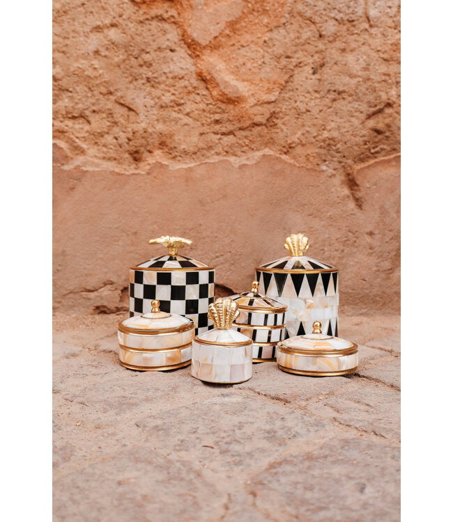 Messing opbergdoosje L | Bij