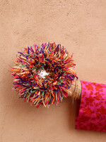 Raffia fringe spiegel | multicolor