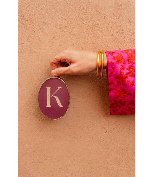 BACK SOON! Zelliges wandtegel A t/m Z | mauve