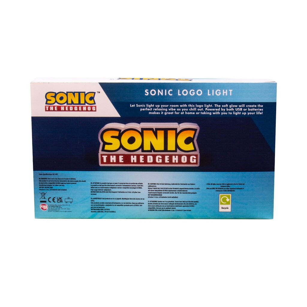 Sonic the Hedgehog Sonic the Hedgehog - Sonic logo met verlichting