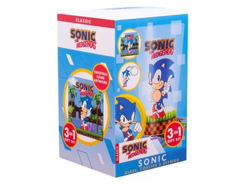Sonic the Hedgehog Sonic the Hedgehog - glas & onderzetter & sleutelhanger - cadeaupakket