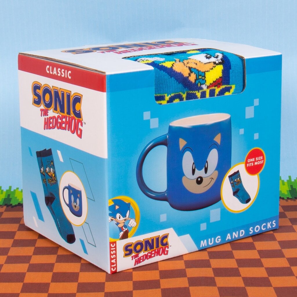 Fizz Creations Sonic the Hedgehog - beker & sokken - cadeaupakket
