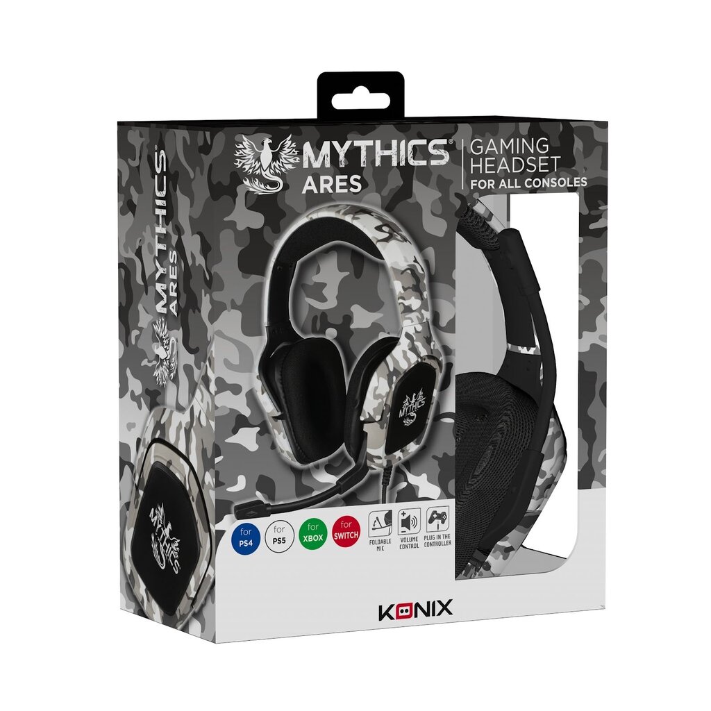 Konix Mythics - gaming headset Grey Camo Ares (PS4/PS5)