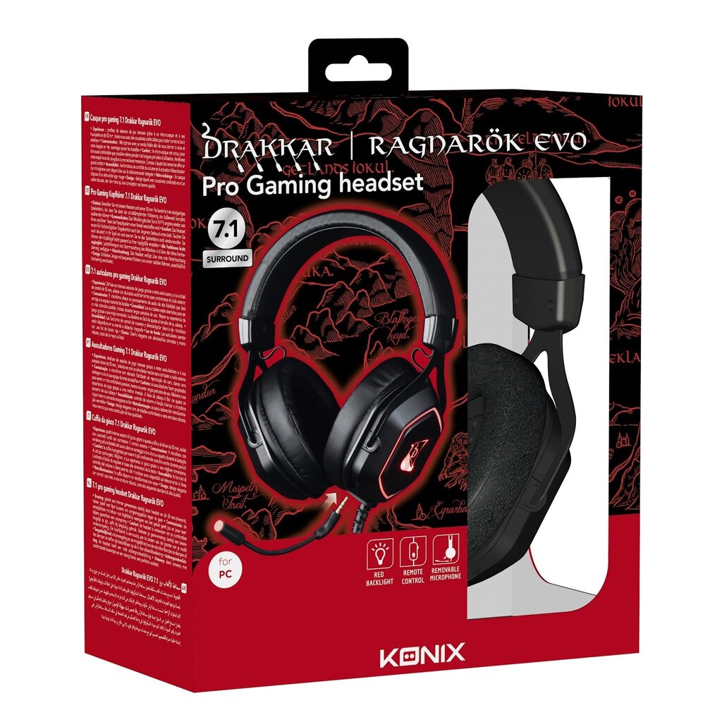 Konix Drakkar - pc pro gaming headset - Ragnarok Evo
