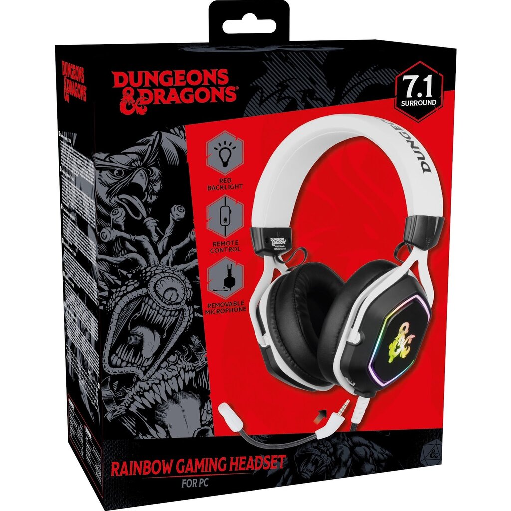 Konix Dungeons and Dragons - pc gaming headset - Rainbow