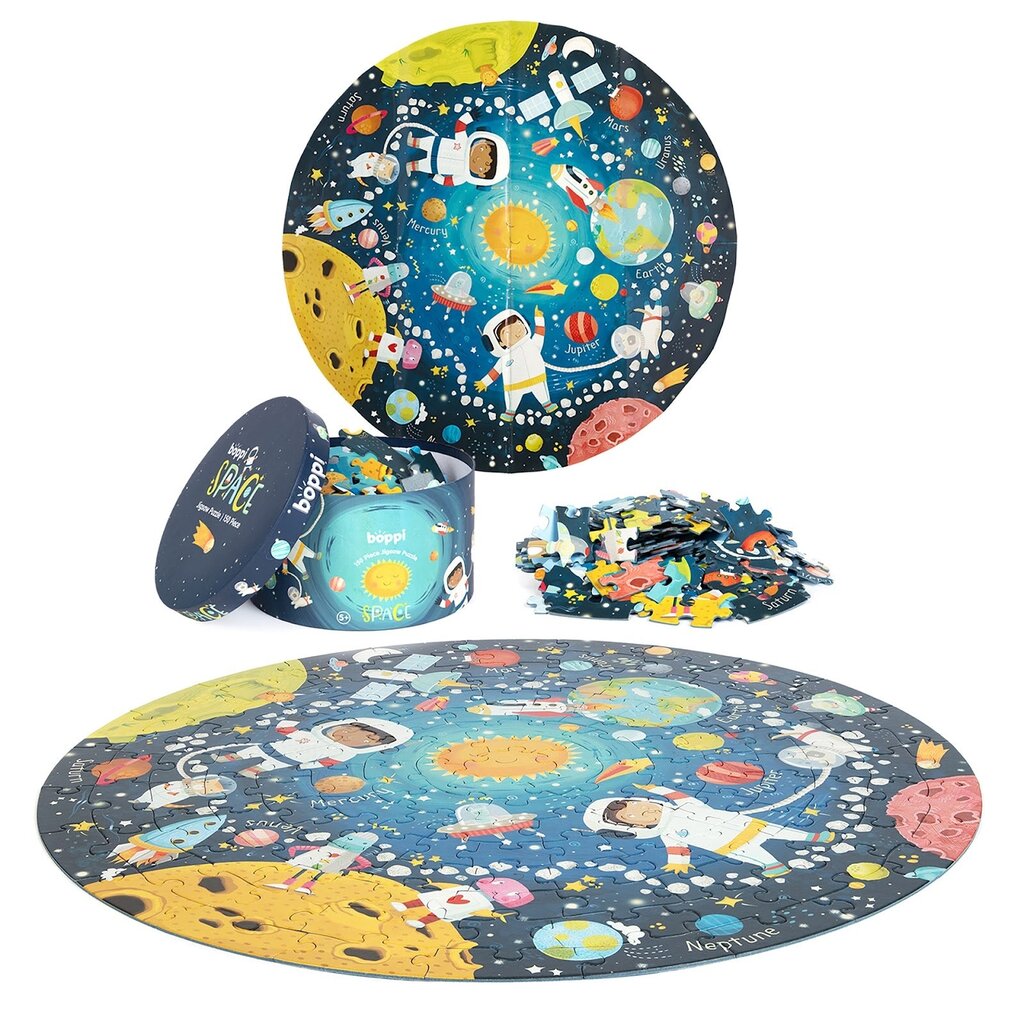 Boppi Boppi - ruimtevaart - ronde puzzel - 150 stukjes