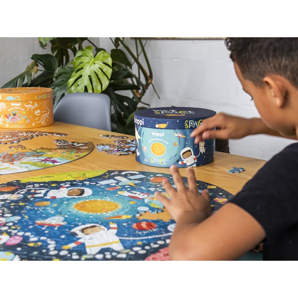 Boppi Boppi - ruimtevaart - ronde puzzel - 150 stukjes
