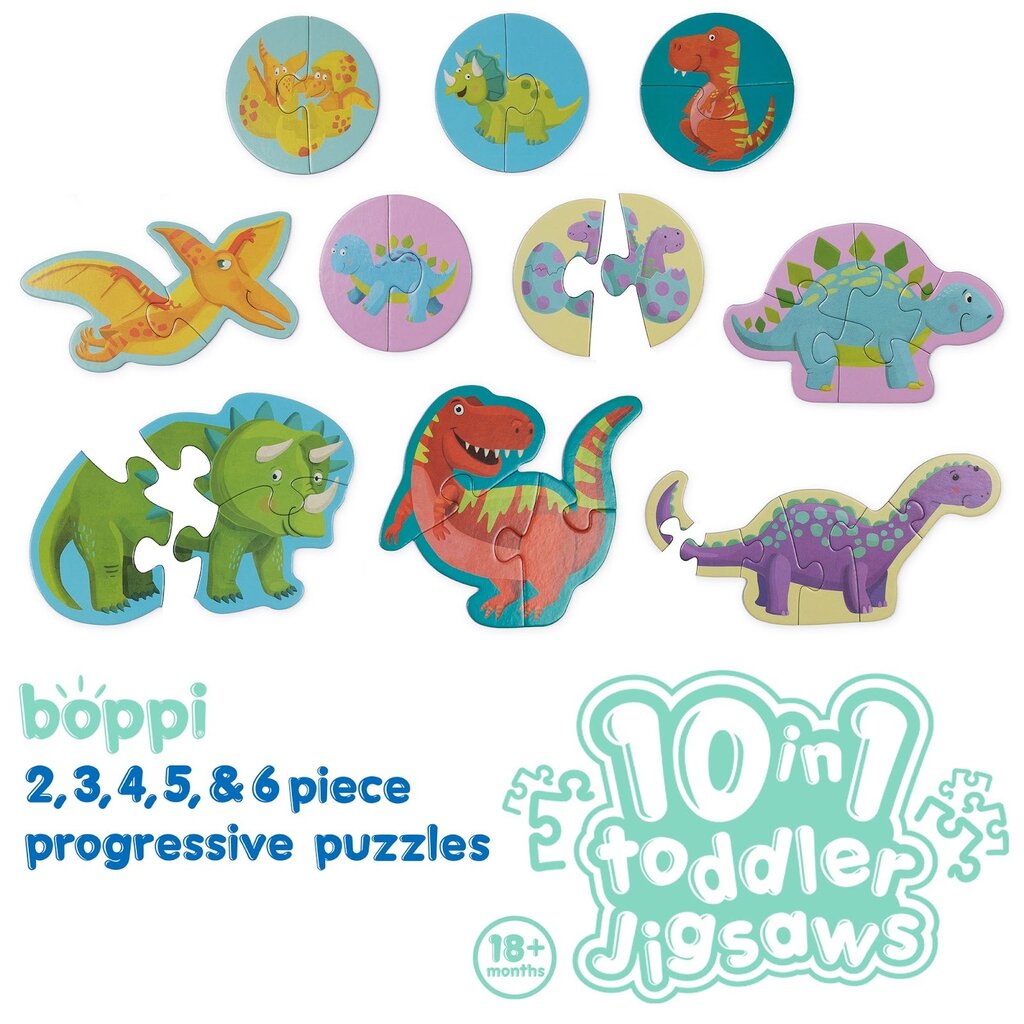 Boppi Boppi - dino's puzzelset voor peuters