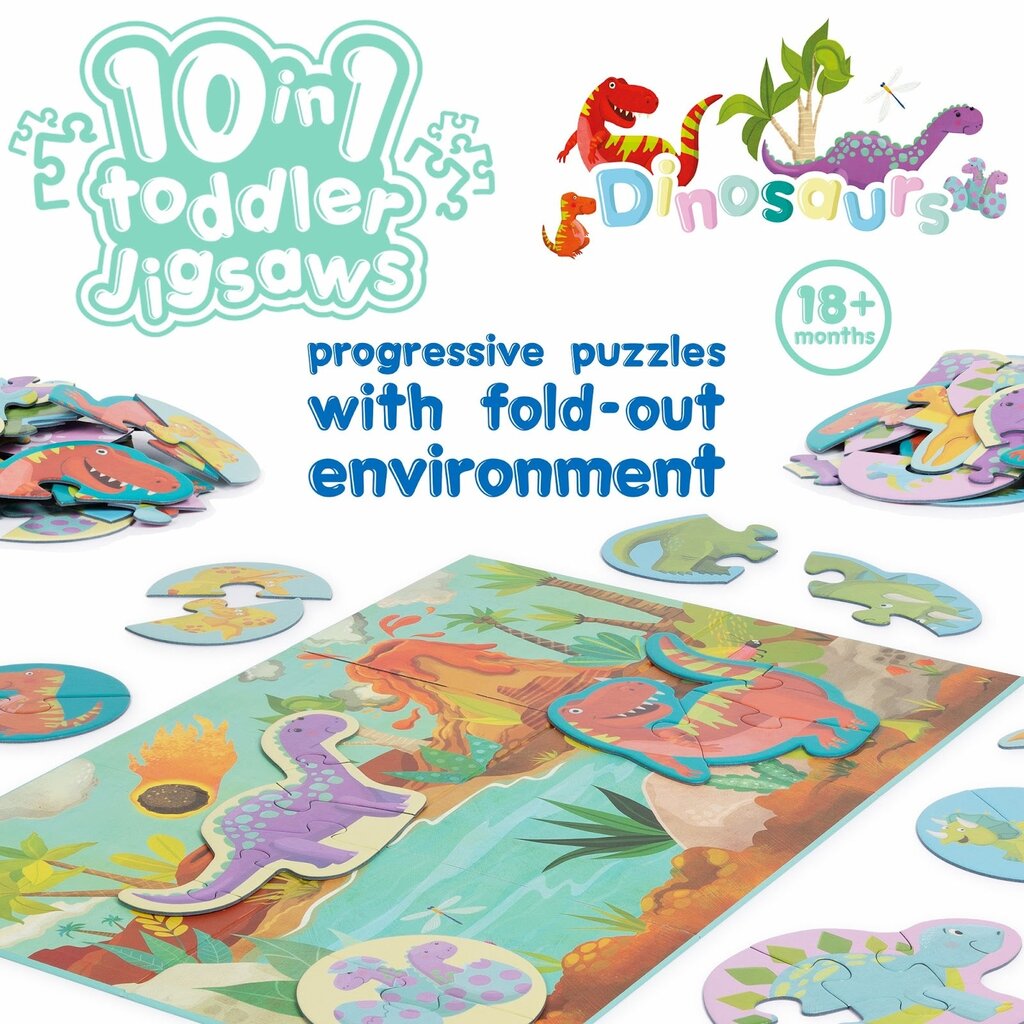 Boppi Boppi - dino's puzzelset voor peuters