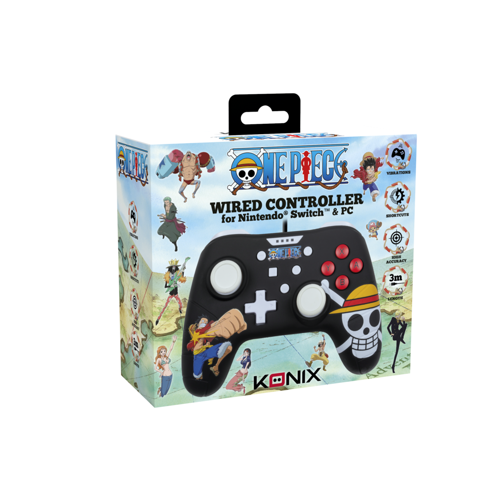 Konix One Piece - Switch controller (zwart)