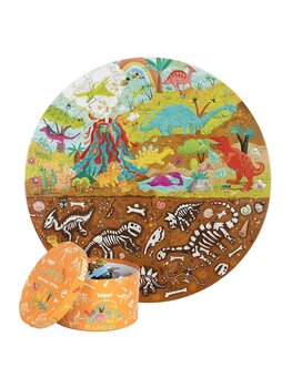 Boppi Stoere dinosaurussen - ronde puzzel - 150 stukjes