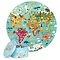 Boppi World map - round puzzle