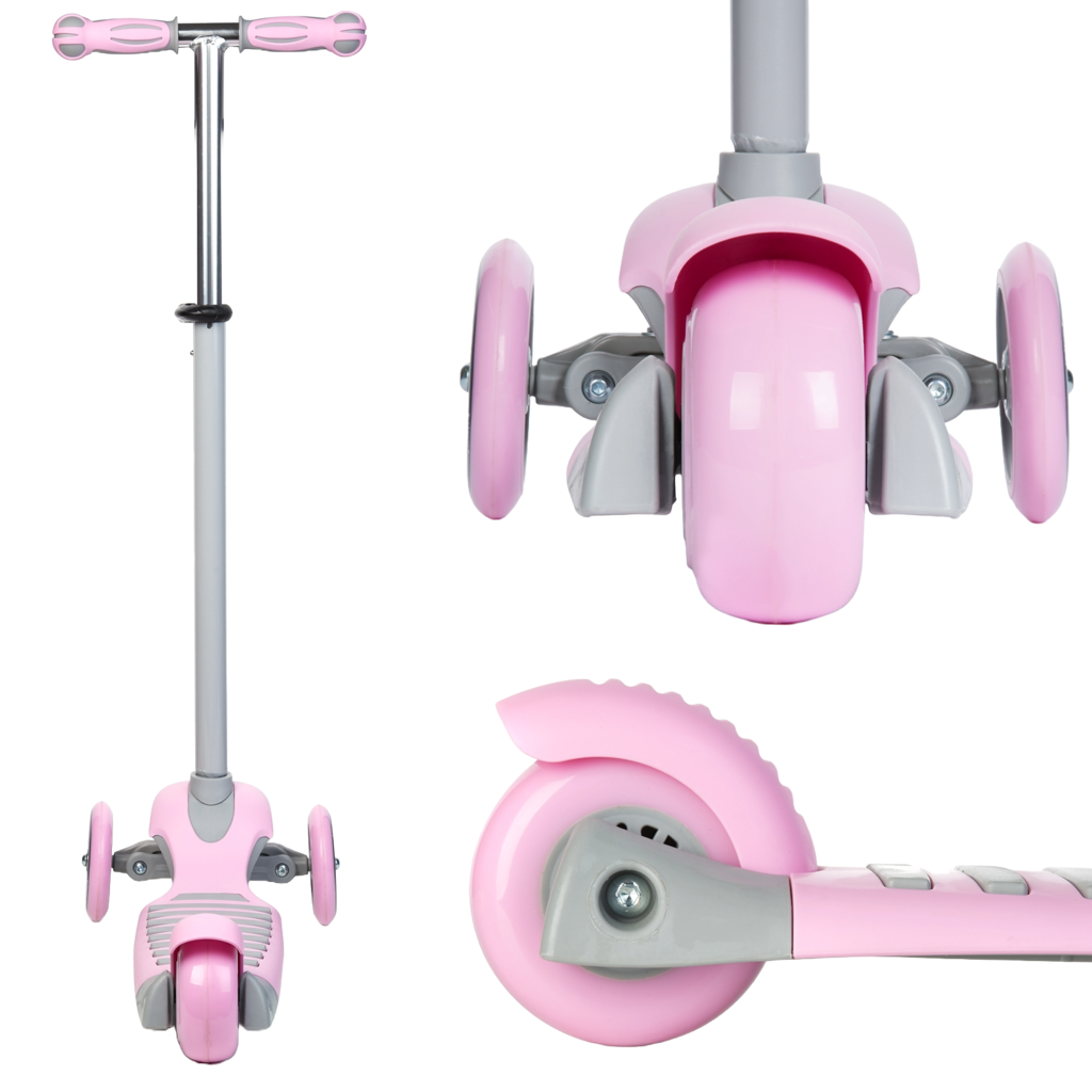 Boppi Boppi - children's scooter with three wheels (pink)