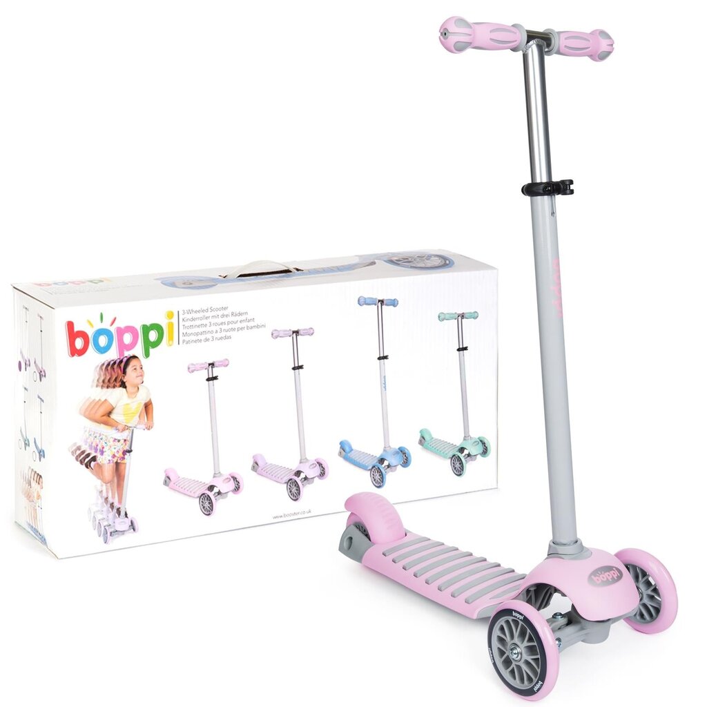 Boppi Boppi - children's scooter with three wheels (pink)