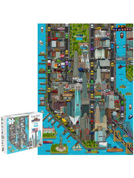 Bopster - city map New York puzzle - 1000 pieces