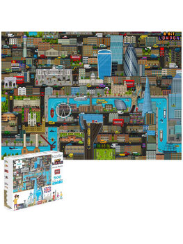 Bopster - city map Londen puzzle - 500 pieces