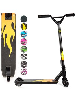 Land Surfer Stunt scooter - flames design