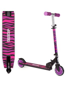 Bopster - foldable kids scooter - pink stripes design