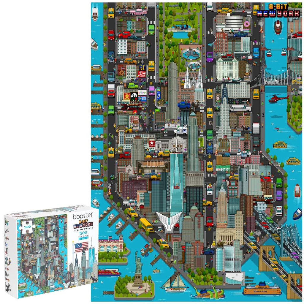 Bopster - city map New York puzzle - 500 pieces