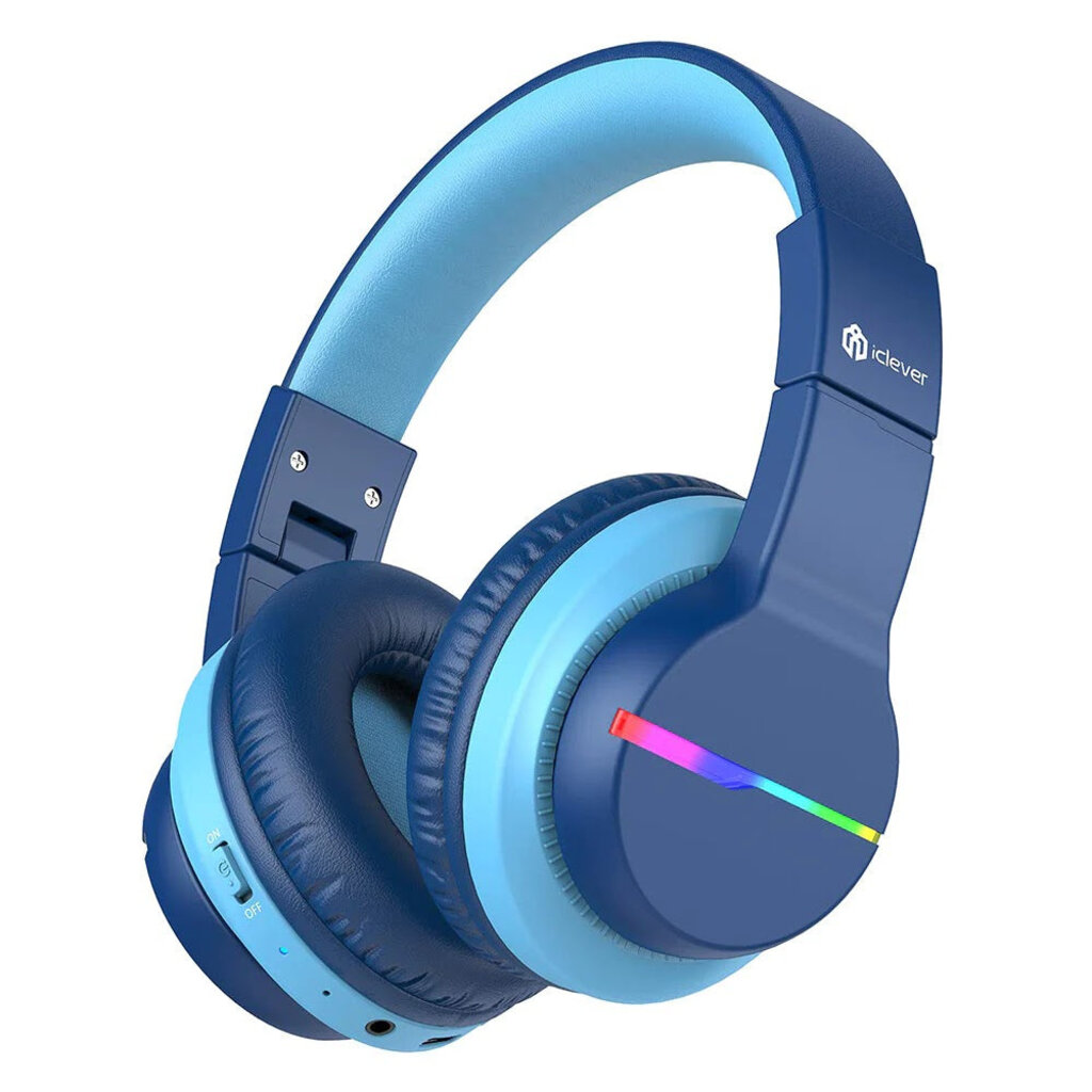 iClever - BTH12 - draadloze junior koptelefoon (blauw)